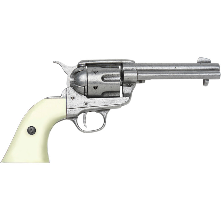 Denix Western M1873 Replica Revolver - Ivory Finger Groove Grips Main Image
