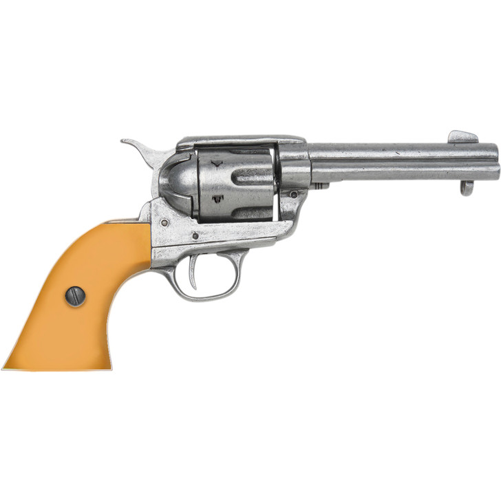 Denix Fastdraw 1873 Fast Draw Cap Gun in Gray With Custom Faux Auburn Grips Main Image