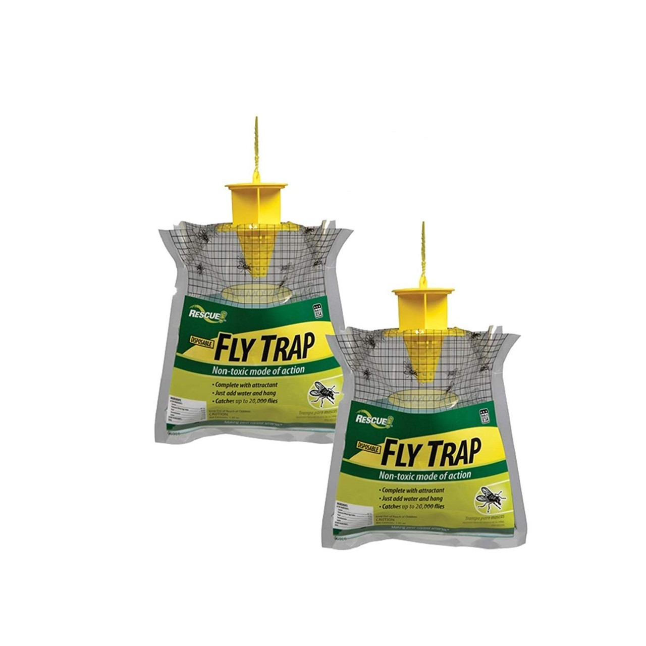 RESCUE Outdoor Reusable Fly Trap, Bundle Of 2 FTR2 - The Home Depot