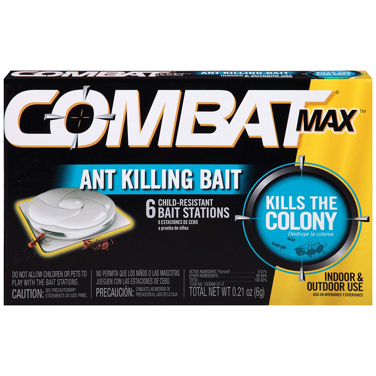 Combat Max Ant Killing Bait Stations (6 Pack) - US Pest Supply