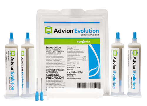 Advion Evolution Roach Gel has a new bait formulation, cockroaches are more likely to eat this bait. 

The new bait formulation is also designed to be used in moist areas due to the ability for the bait to stay where you put it. In other words, when putting this bait on walls or on smooth surfaces, this bait will stick to the area and not slide down.

