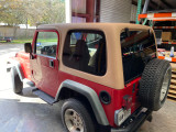 New 1-Piece Hardtop for Jeep Wrangler TJ (97-06) in Spice / Tan