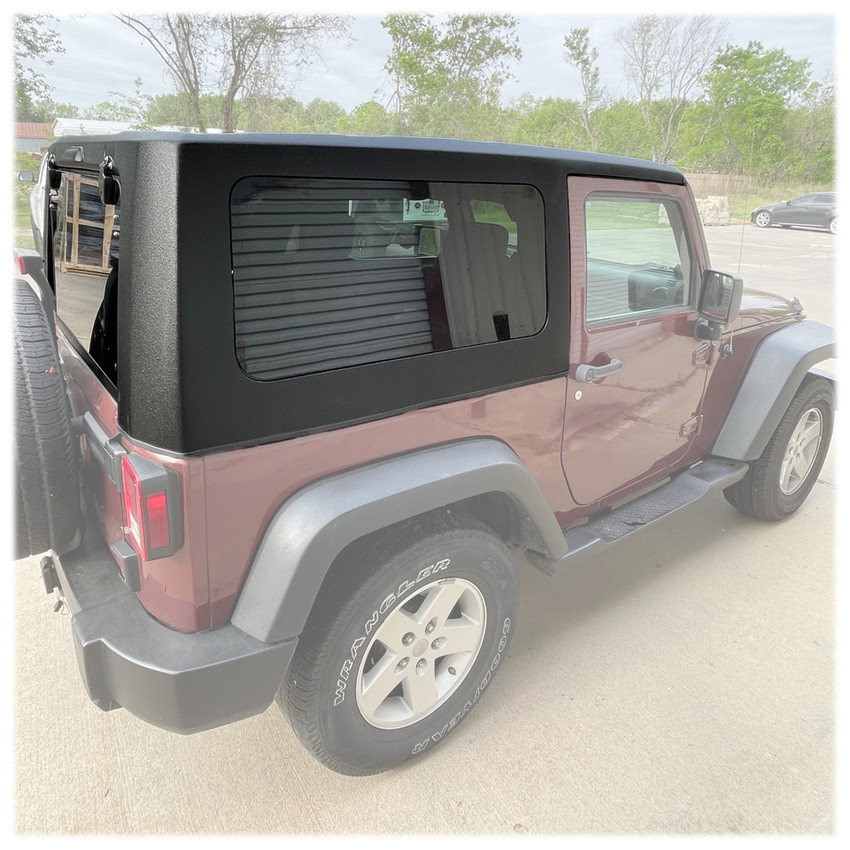 TST Hardtops 1-Piece Square-Back Hardtop for Jeep Wrangler JK 2-Door (2007-2018)