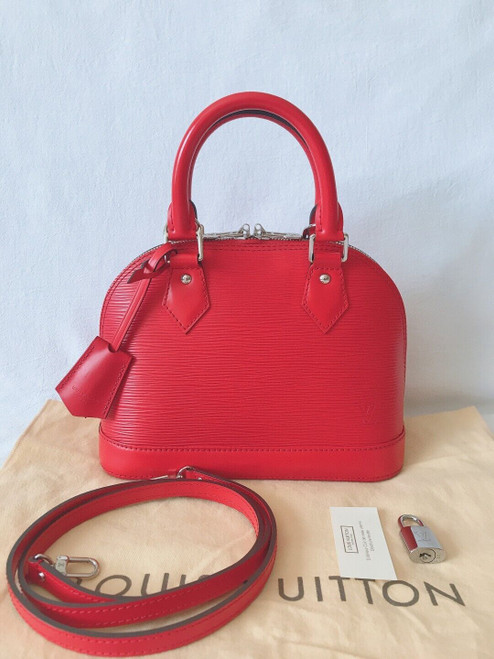 LOUIS VUITTON Alma BB Epi Red 2Way Top Handle M41160 1040303