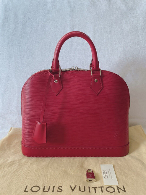 LOUIS VUITTON Alma Epi Red Leather Top Handle M40490 1040305