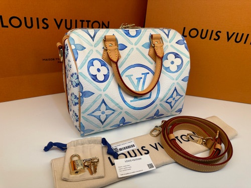 NIB Louis Vuitton Speedy Bandoulière 25 MM By The Pool Blue M11264 NIB Louis Vuitton Speedy Bandoulière 25 MM By The Pool Blue M11264
