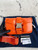 PRADA Pocket Leather Orange Shoulder Bag 1031702
