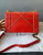 DIOR Diorama Chain Shoulder bag Red Leather 1032705