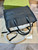 GUCCI Black Leather Convertible Logo Tote/Sholder Bag 2WAY Black 1032801