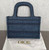 DIOR Book Tote Oblique Mini Denim Blue 1032501