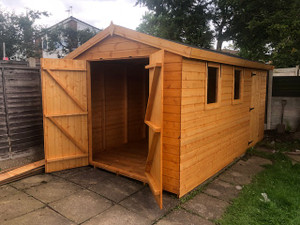 14x8 apex double door & single door 2x single opening windows