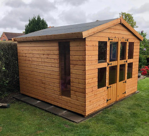 10x10 summerhouse double doors x1 long side window