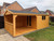 20x10 apex summerhouse/hot tub Combination partition double long window doors x1 double opening window