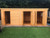 20x10 pent shed/summerhouse with long Double door windows, partition and single door x1 double opening window