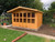 12x10 apex summerhouse 2ft roof overhang no porch double doors