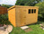 10x8 pent single door 2ft6"  3  none opening windows