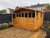 12x8 summerhouse 2ft porch windows across top half of 12ft front panel