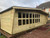 24x10 apex 2ft roof overhang & tapped sides summerhouse partition at 22ft single door partition at 8ft