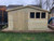 12x10 apex 19mm Tanalised double doors, galvanise Inges, 3 windows