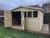 12x10 apex 19mm Tanalised double doors, galvanise Inges, 3 windows