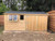 16x10 apex 19mm Tanalised 7ft double doors galvanise hinges x2 double opening windows
