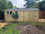 20x10 19mm Tanalised apex 7ft double doors x1 double opening window 1 single window