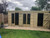20x10 19mm Tanalised pent partition at 14ft x2 long window double doors & single door