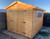 10x8 apex double doors x3 windows