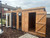 18 x 10 Pent garden room summerhouse-shed-store partition combination  upvc double door x2 long upvc top openers windows EPDM rubber roof 19mm tanalised cladding