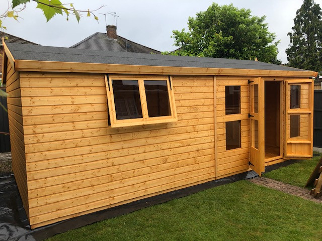 20x apex summerhouse partition combi