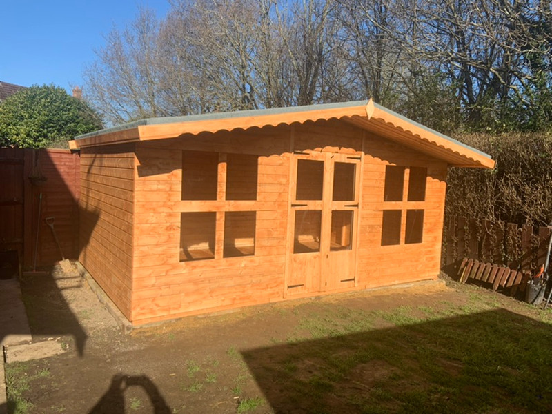 16x10 2ft roof overhang £2200