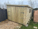 15x10 pent extra height 8ft double doors 4 windows & single door