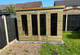 10x8 pent summerhouse double long window doors x2 single long windows 