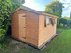 12x10 apex 13mm t&g kiln dried cladding single door 2 x opening windows
