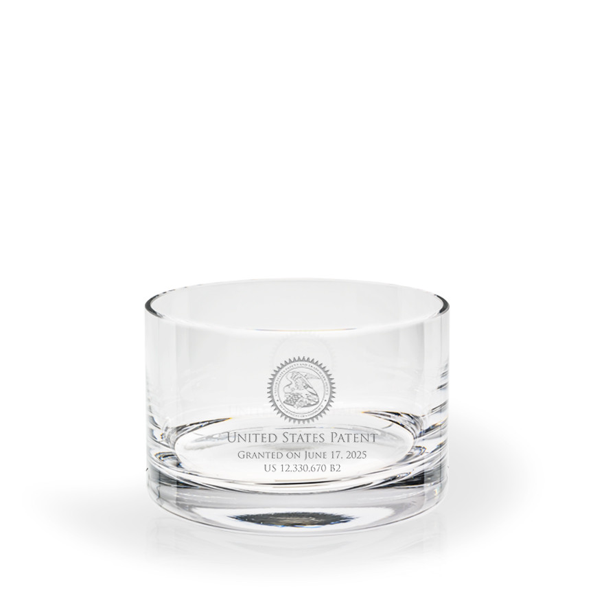 Tasha Straight Sided Crystalline Bowl | Patent Gifts | US Patent