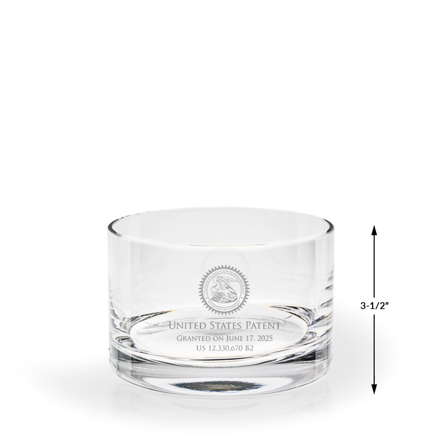 Tasha Straight Sided Crystalline Bowl | Patent Gifts | US Patent
