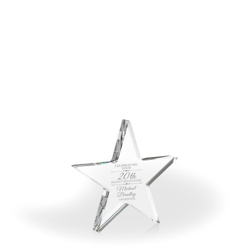Celeste Star Acrylic Paperweight Award