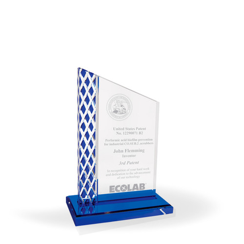 Argyle Blue Acrylic Award