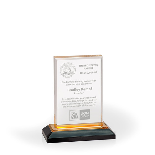 Lucent Gold Acrylic Award