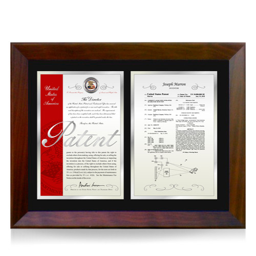 Prestige Double Silver and Black Page Plaque