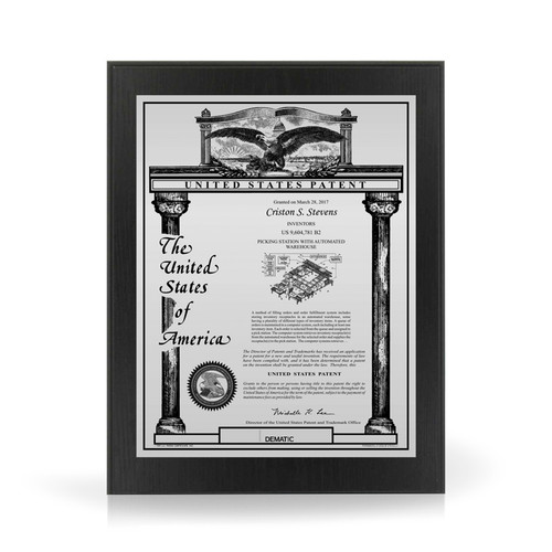 Legacy Silver and Black Finish Plaque