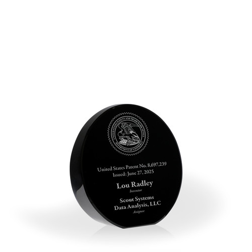 Brielle Beveled Crystal Award - Black Brielle Beveled Crystal Award - Black