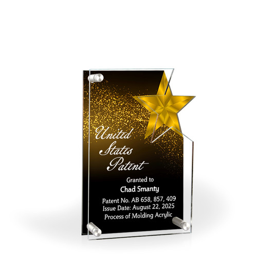 Stellar Gold Acrylic Award Stellar Gold Acrylic Award