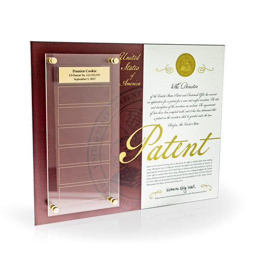 Patent Achievement Perpetual Plaque