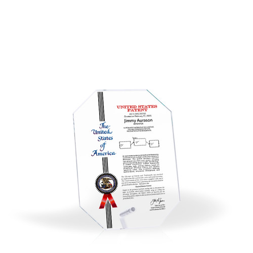 Geo Clar Glass Award - UV Print