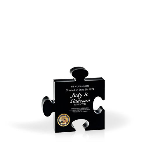 Momentum Puzzle Patent Award - Black 5" x 5"