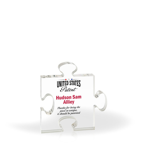 Momentum Puzzle Patent Award - Clear 6" x 6"