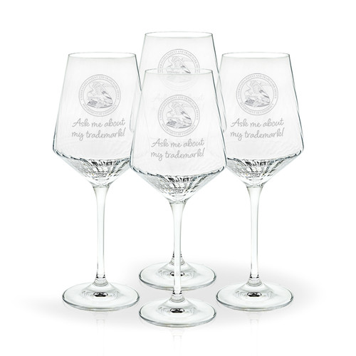 Swirl Wine Glass - Trademark Set of 4