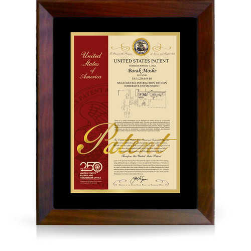 Prestige Prelude Gold and Walnut Plaque