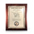 Moderno Gold and Walnut Finish Patent Plaque